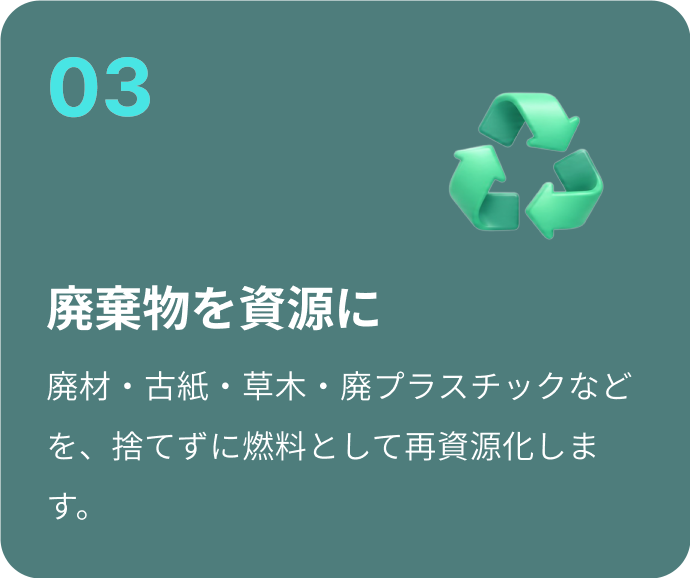 廃棄物を資源に